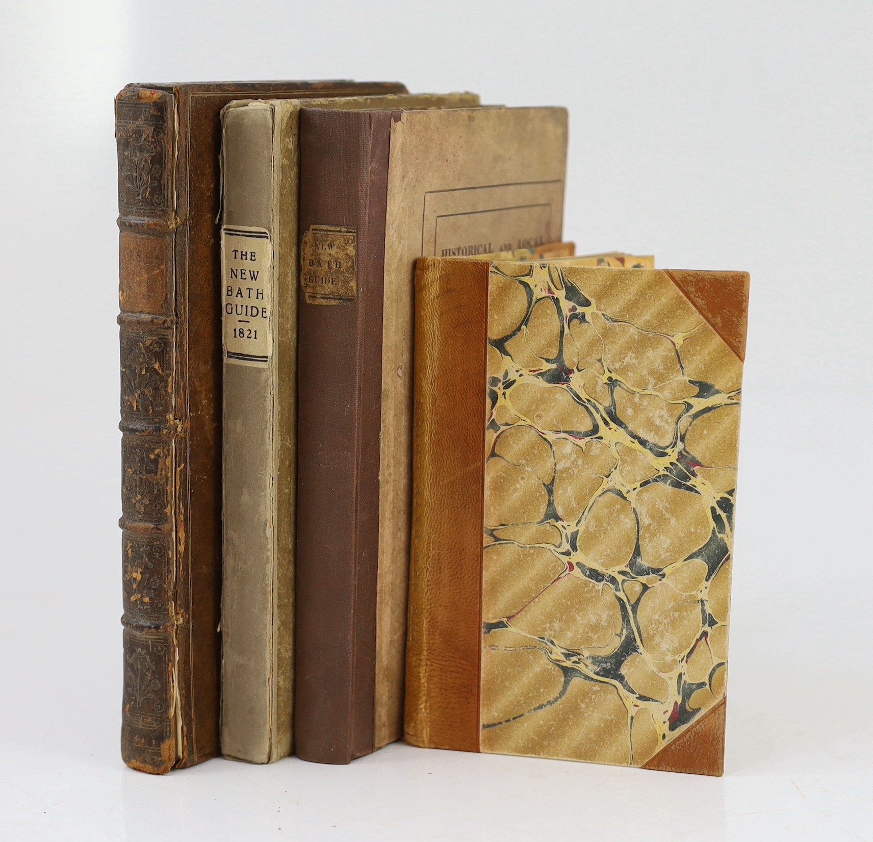 SOMERSET, BATH: The Historical and Local New Bath Guide...with Observations on the Medicinal Virtues, and Directions for the Use of the Bath Waters, by Sir George Smith Gibbes.....2 folded plans, 13 plates and 35 decorat